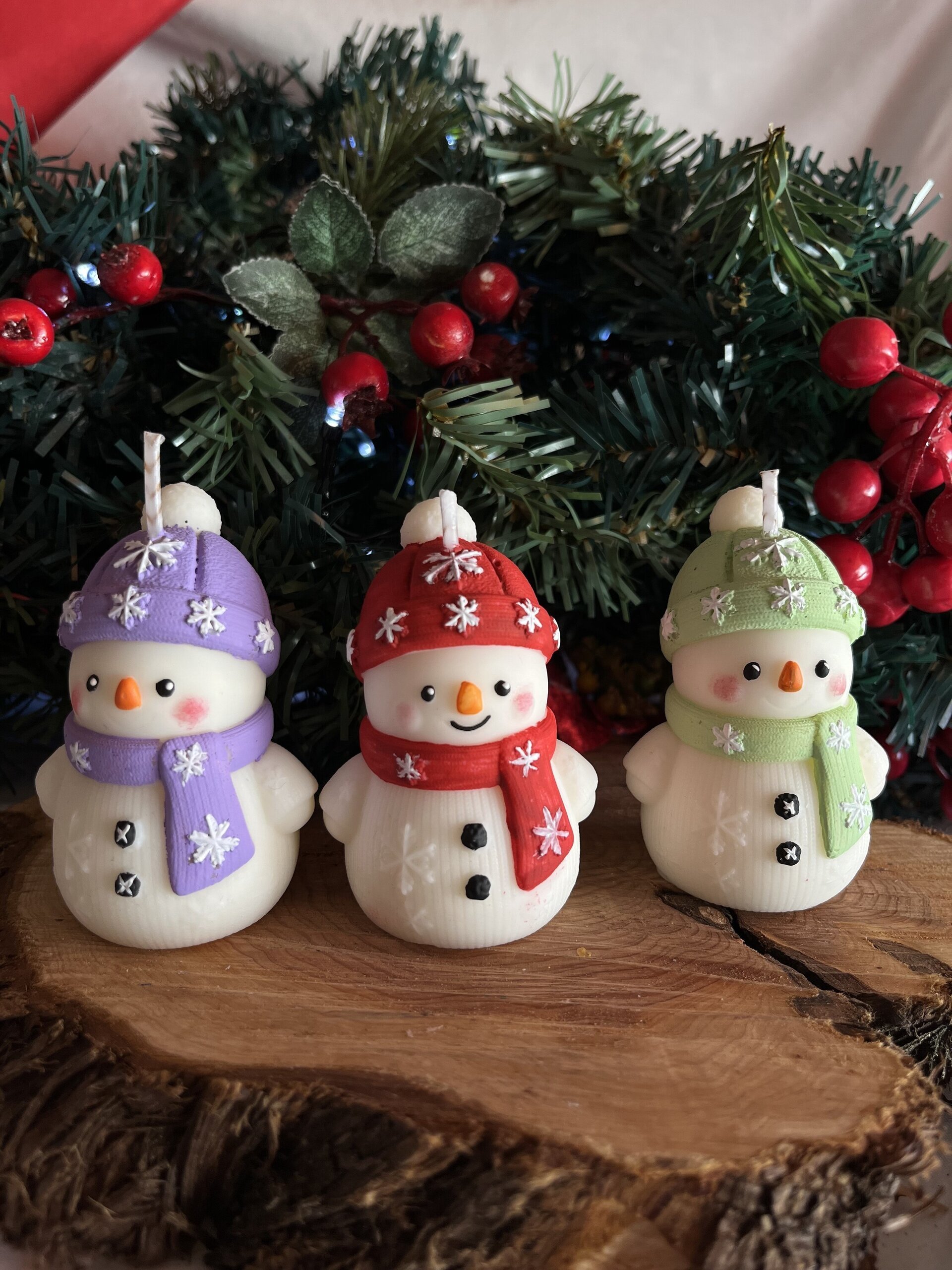 Vela MUÑECO DE NIEVE - 8