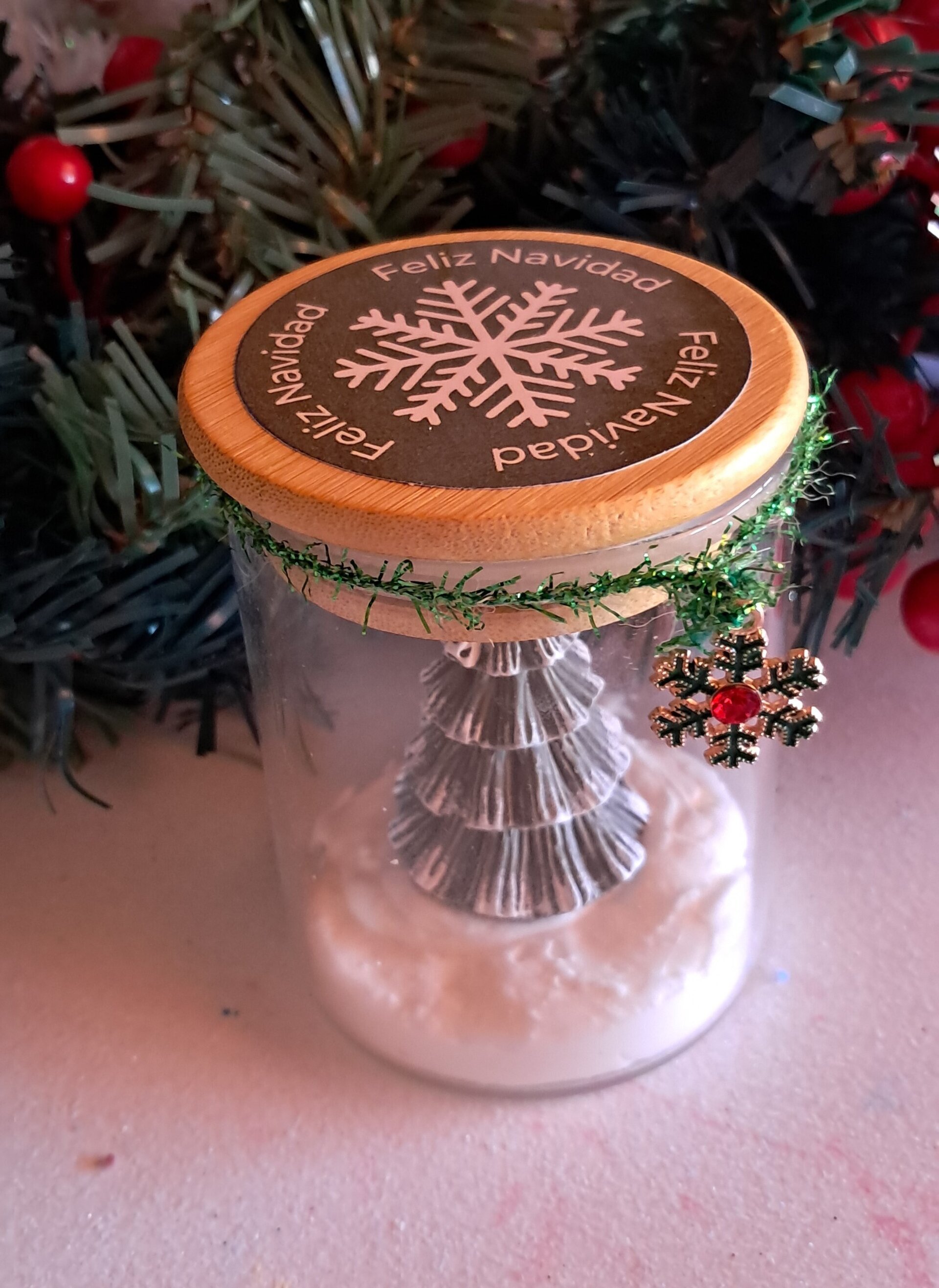 Vela vaso árbol  nieve - 2