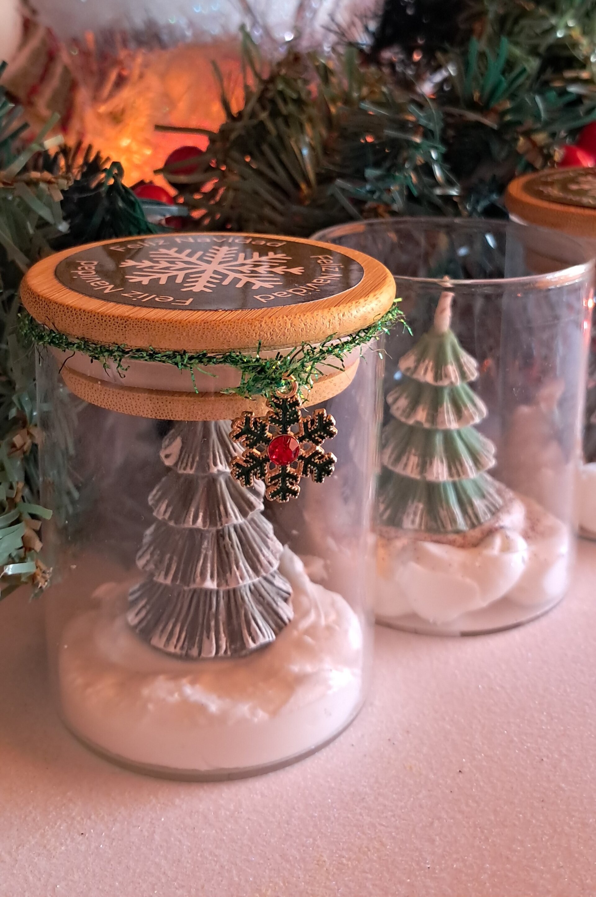 Vela vaso árbol  nieve - 3